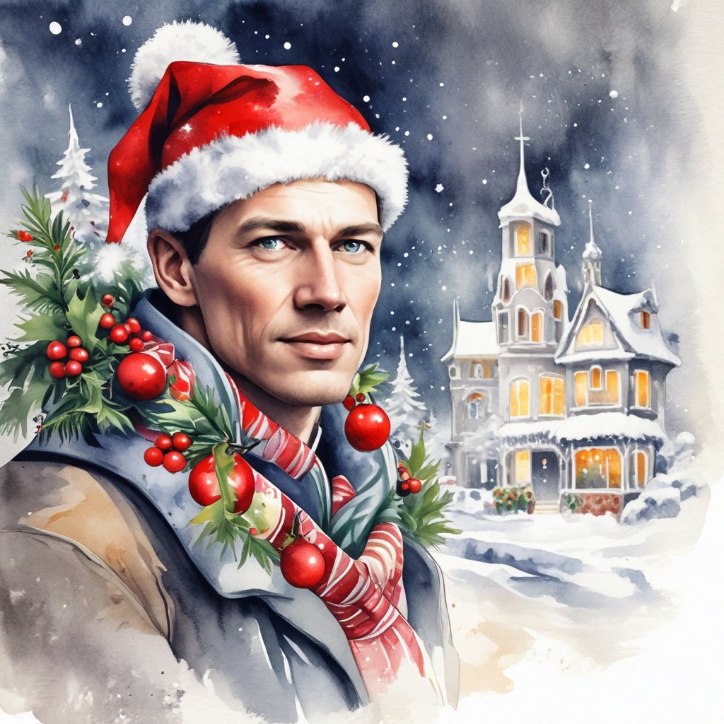 Christmas Watercolor Photo Style