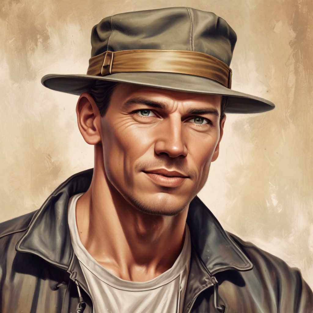 Color Realistic 1950s Hoodlum Photo Style