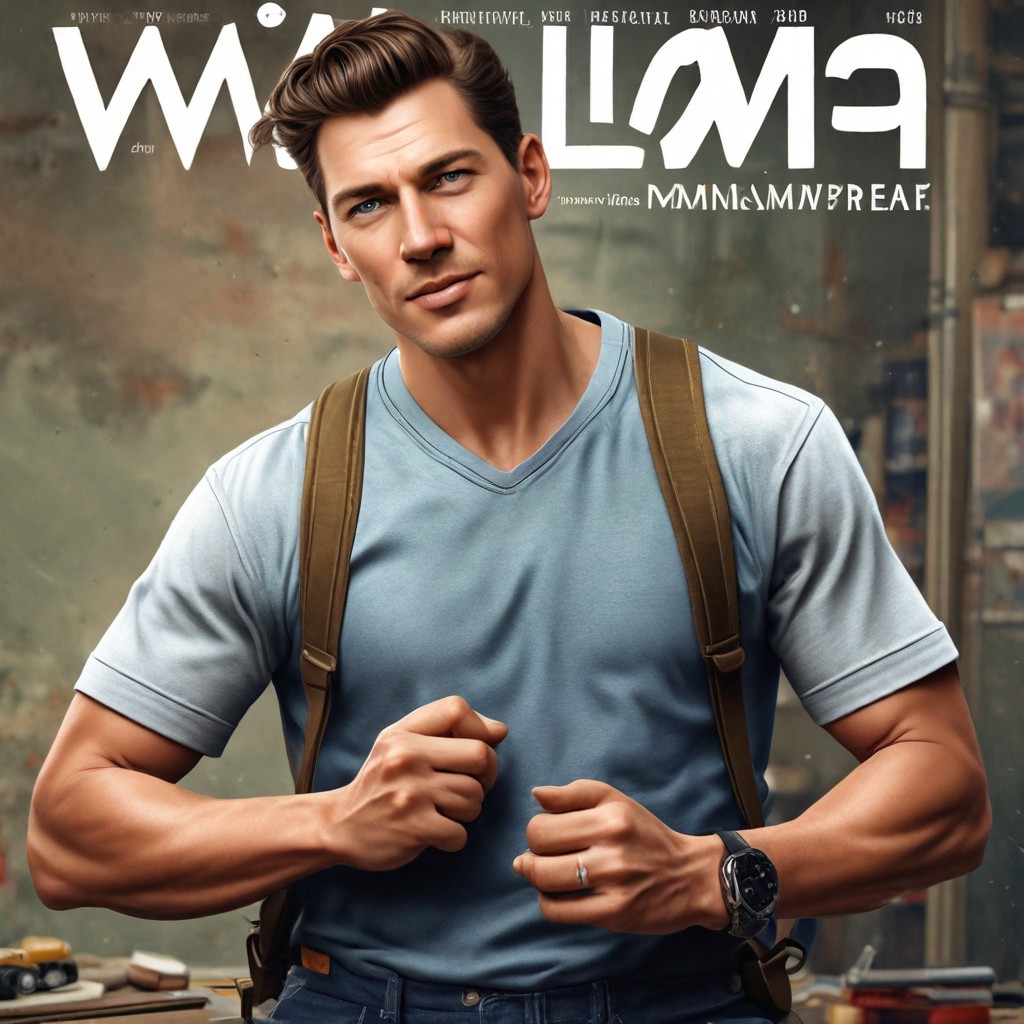 Color Realistic Magazine Cover Photo Style