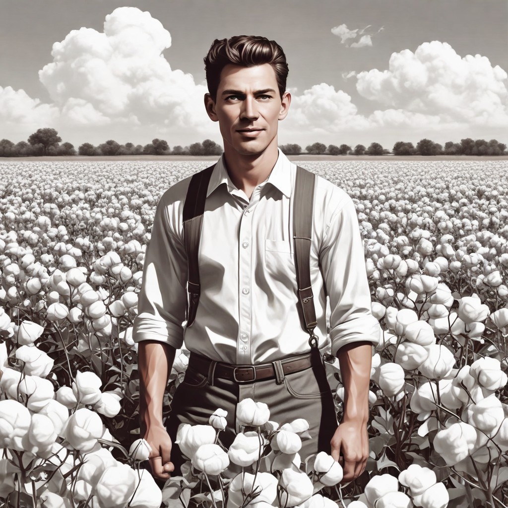 Cotton Field Photo Style