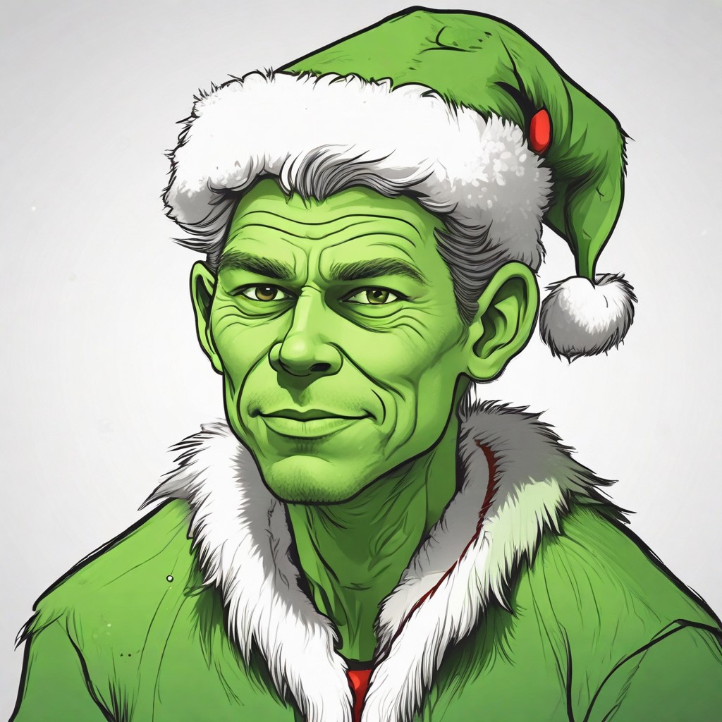 Cute Christmas Grinch Photo Style