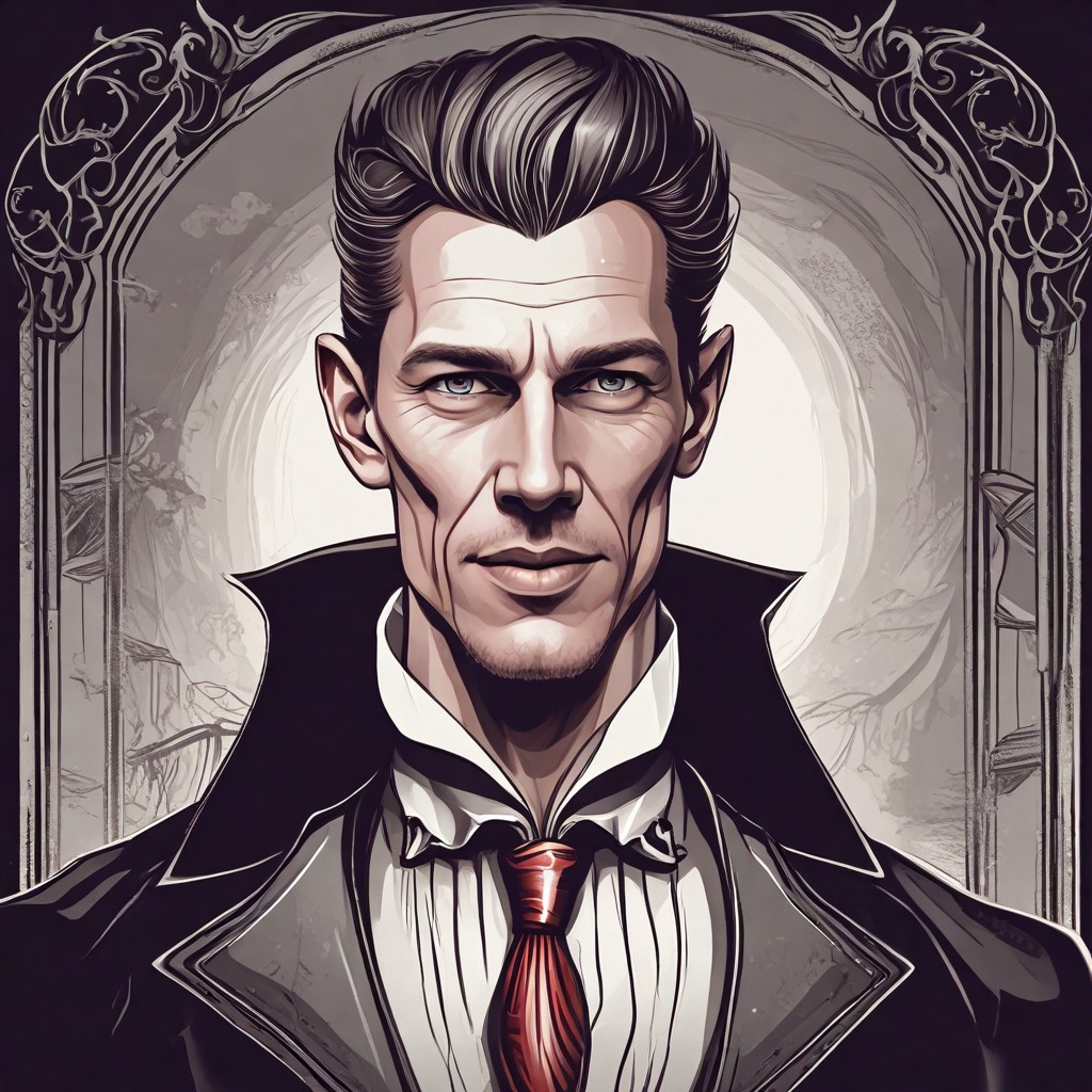 Dracula with Teeth Photo Style