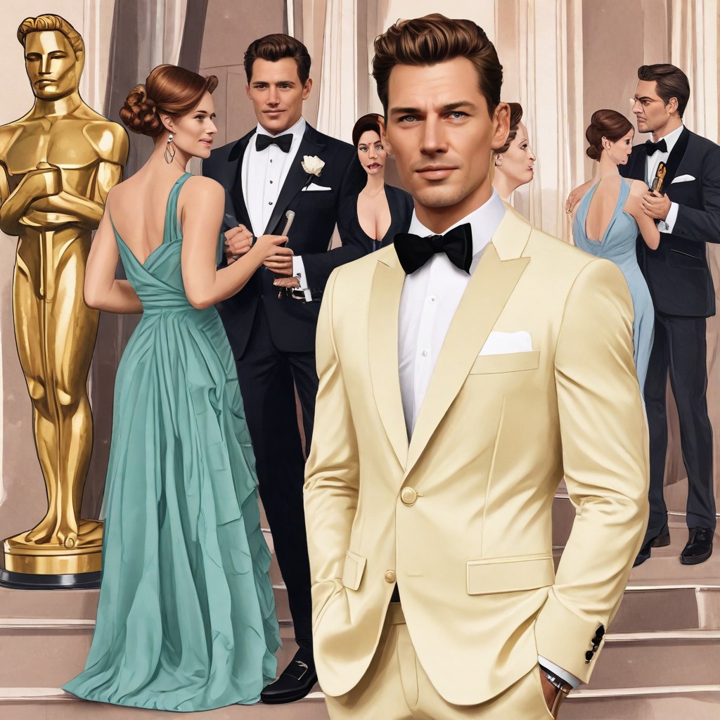 Elegant Model at Oscars Photo Style