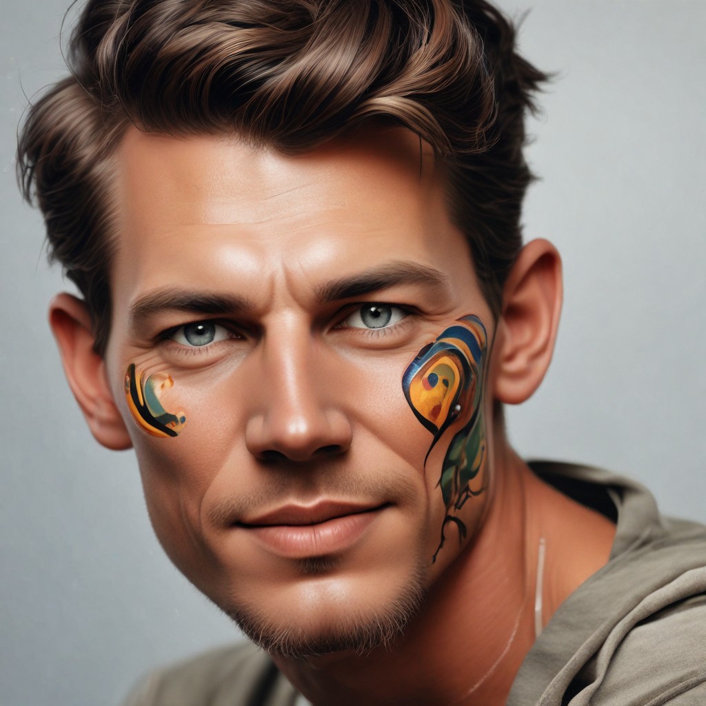 Face Painting Realistic Photo Style