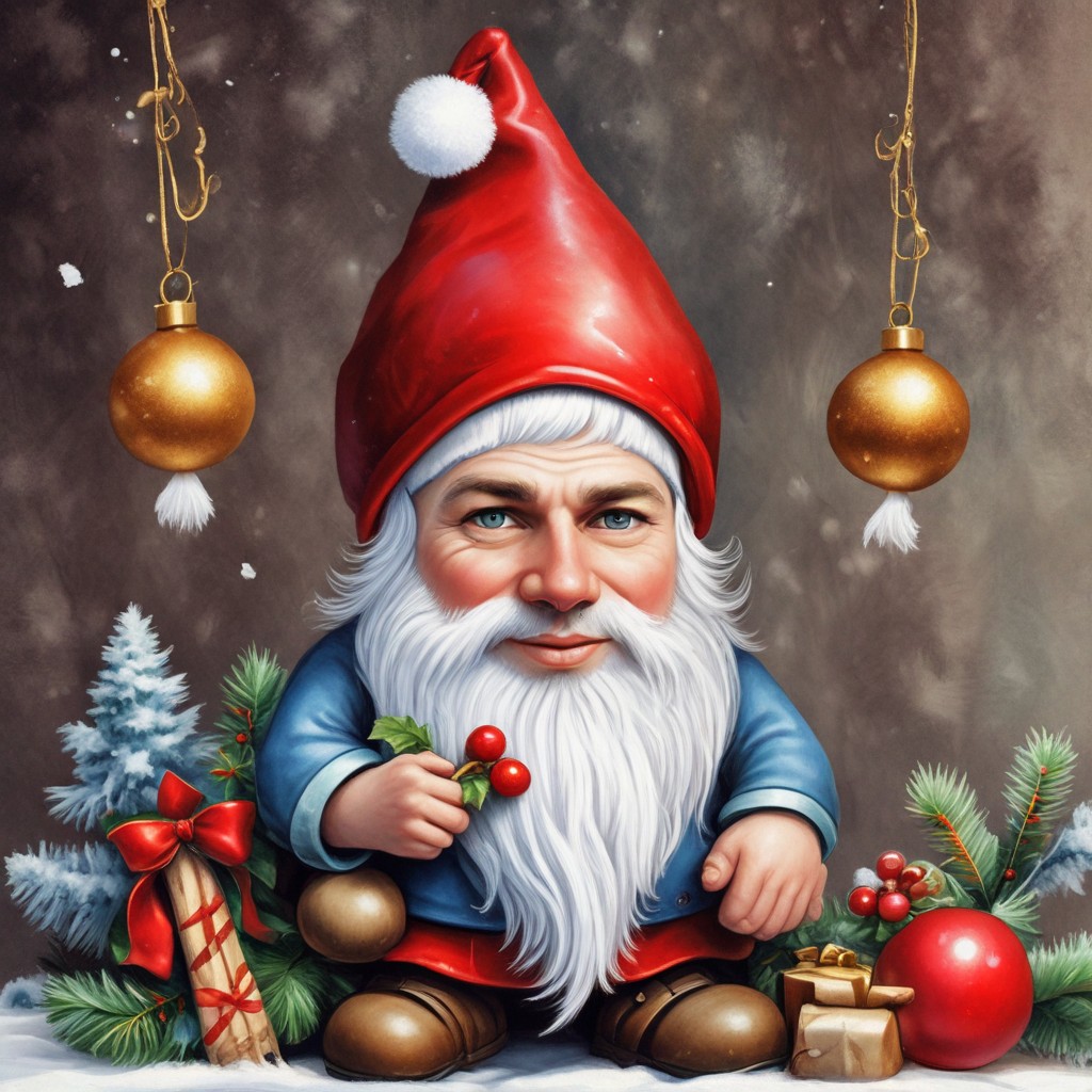 Female Christmas Gnome Photo Style