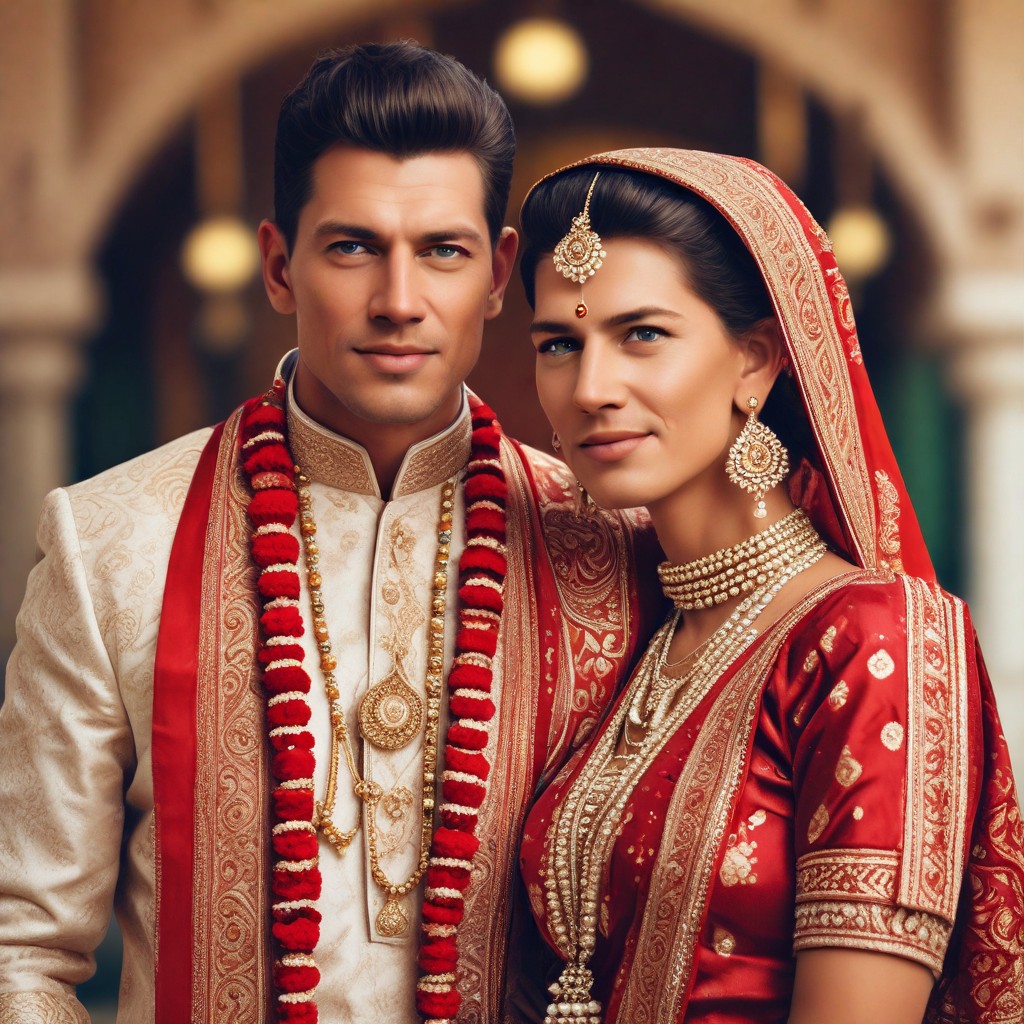 Indian Wedding Couple Photo Photo Style