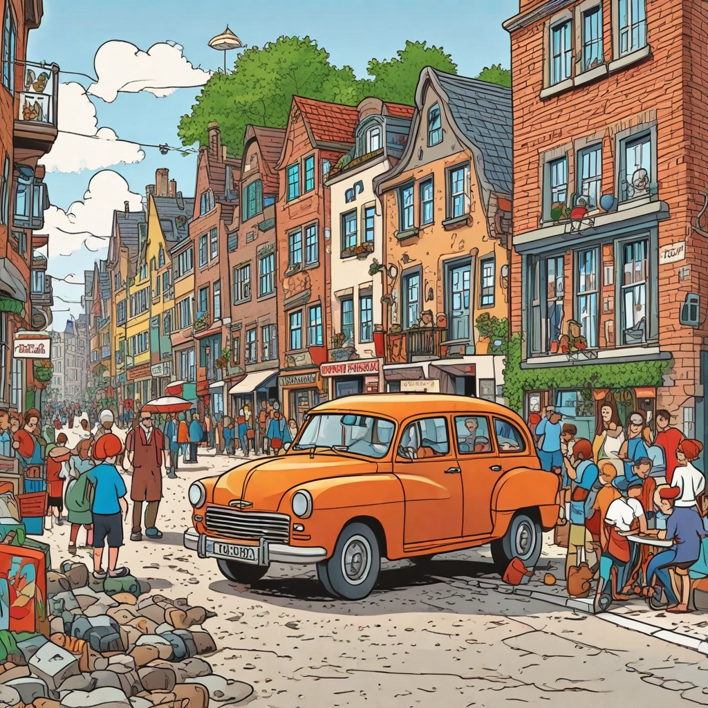 Jan Van Haasteren Comic Art Photo Style