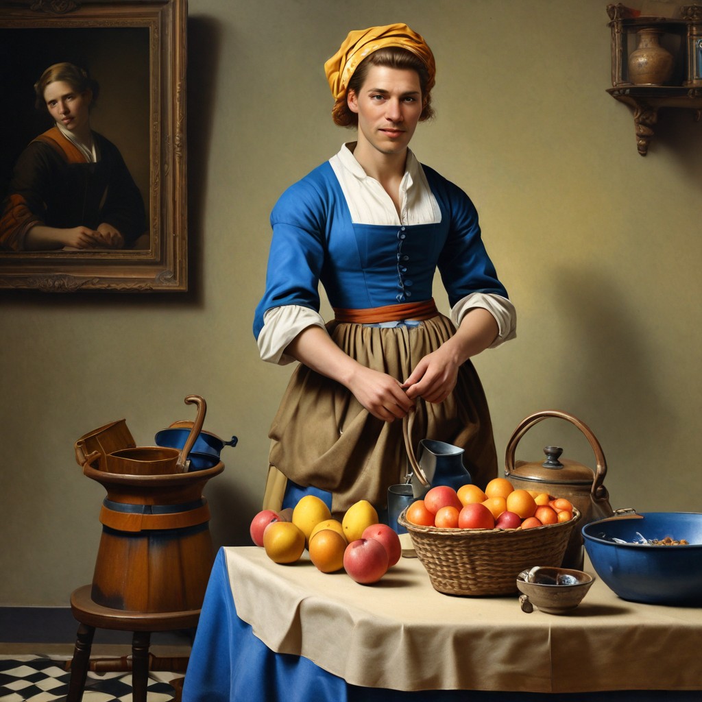 Jan Vermeer Milkmaid Photo Style