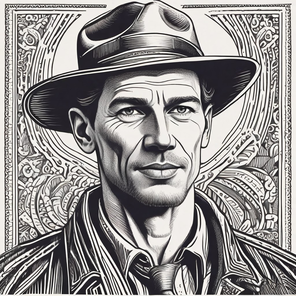 Lino Print Photo Style