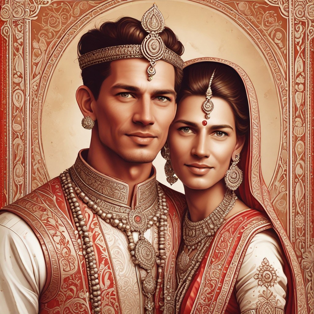 Converted Maharashtrian Wedding Couple image