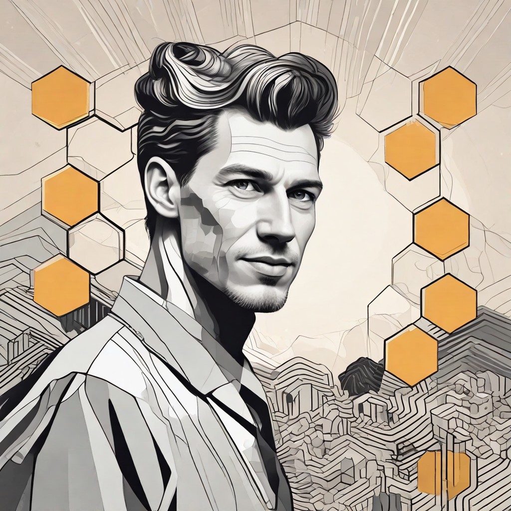 Me and Beehive Composition by Qubism Photo Style