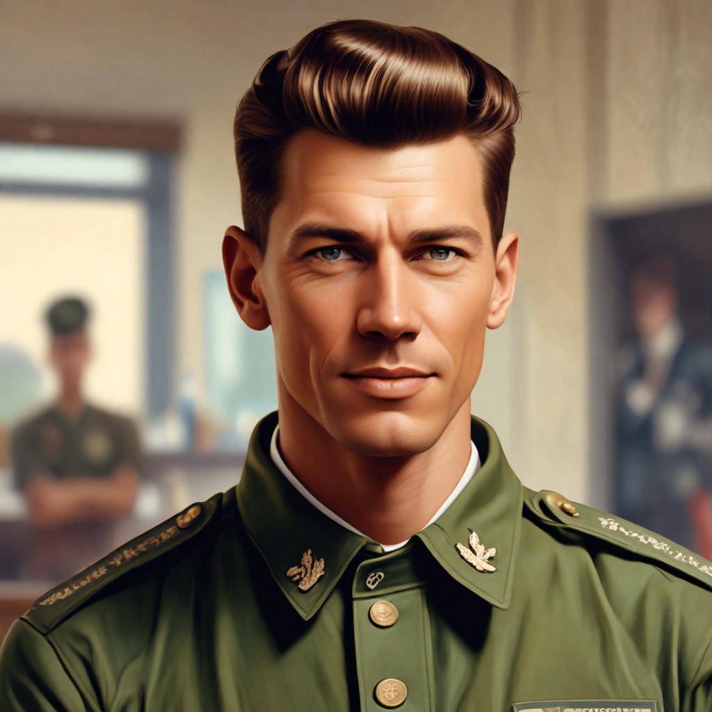 Military Haircut 1960 Photo Style