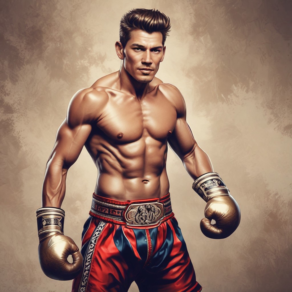Muay Thai Fighter Photo Style