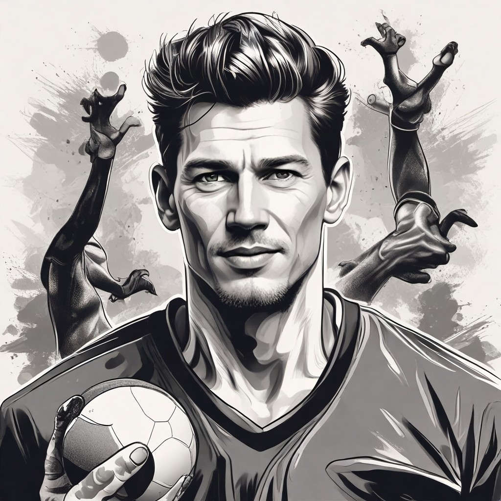 Playing Football Photo Style