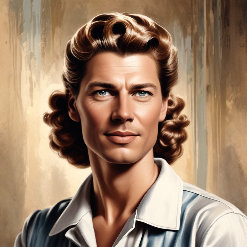 Portrait of Ingrid Bergman in Casablanca Photo Style