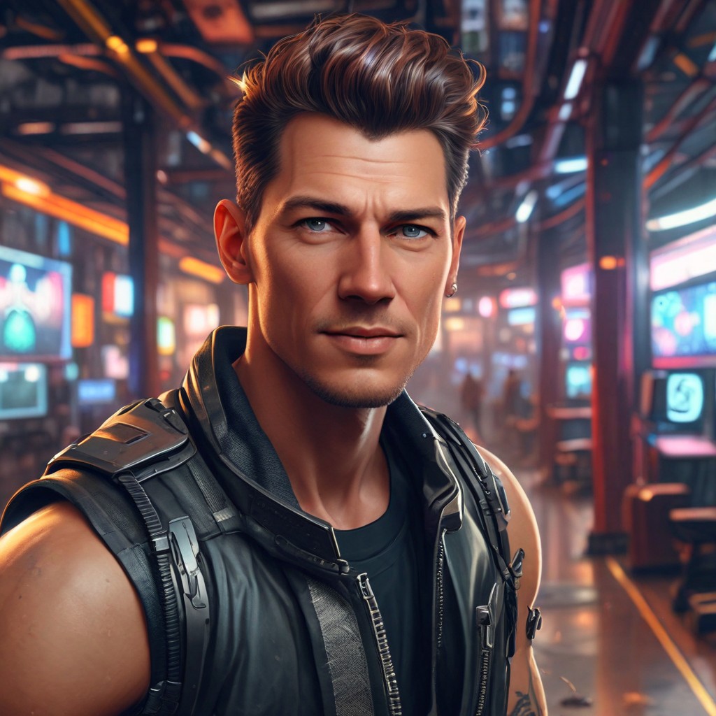 Realistic Cyberpunk Photo Style