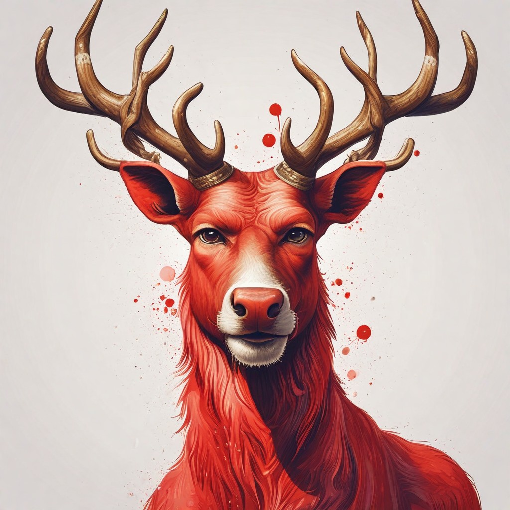 Red Nose Reindeer Photo Style