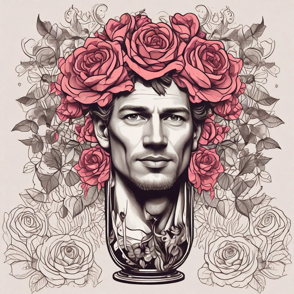 Roses in Vase Photo Style