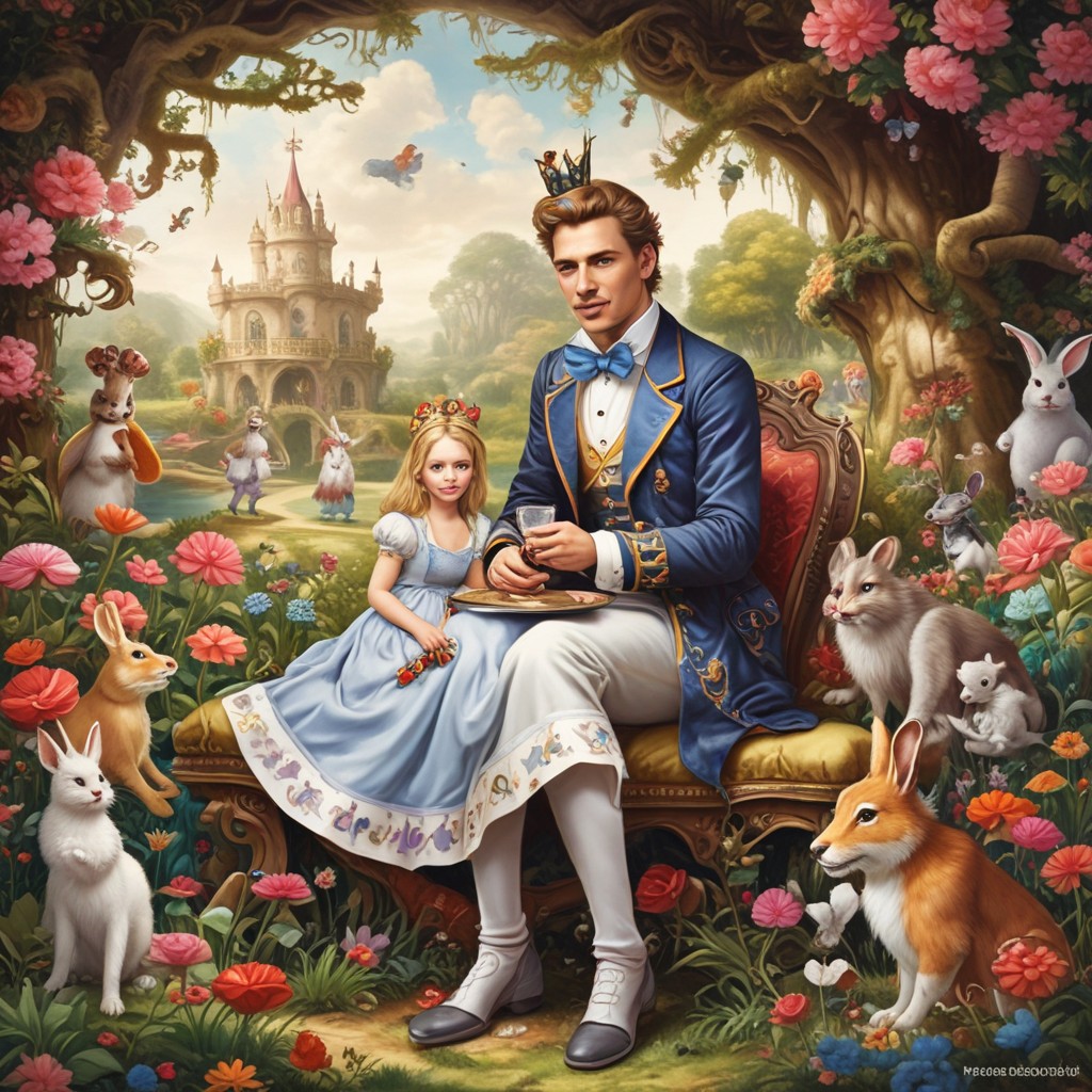 Royal Princess Alice in Wonderland Type Photo Style