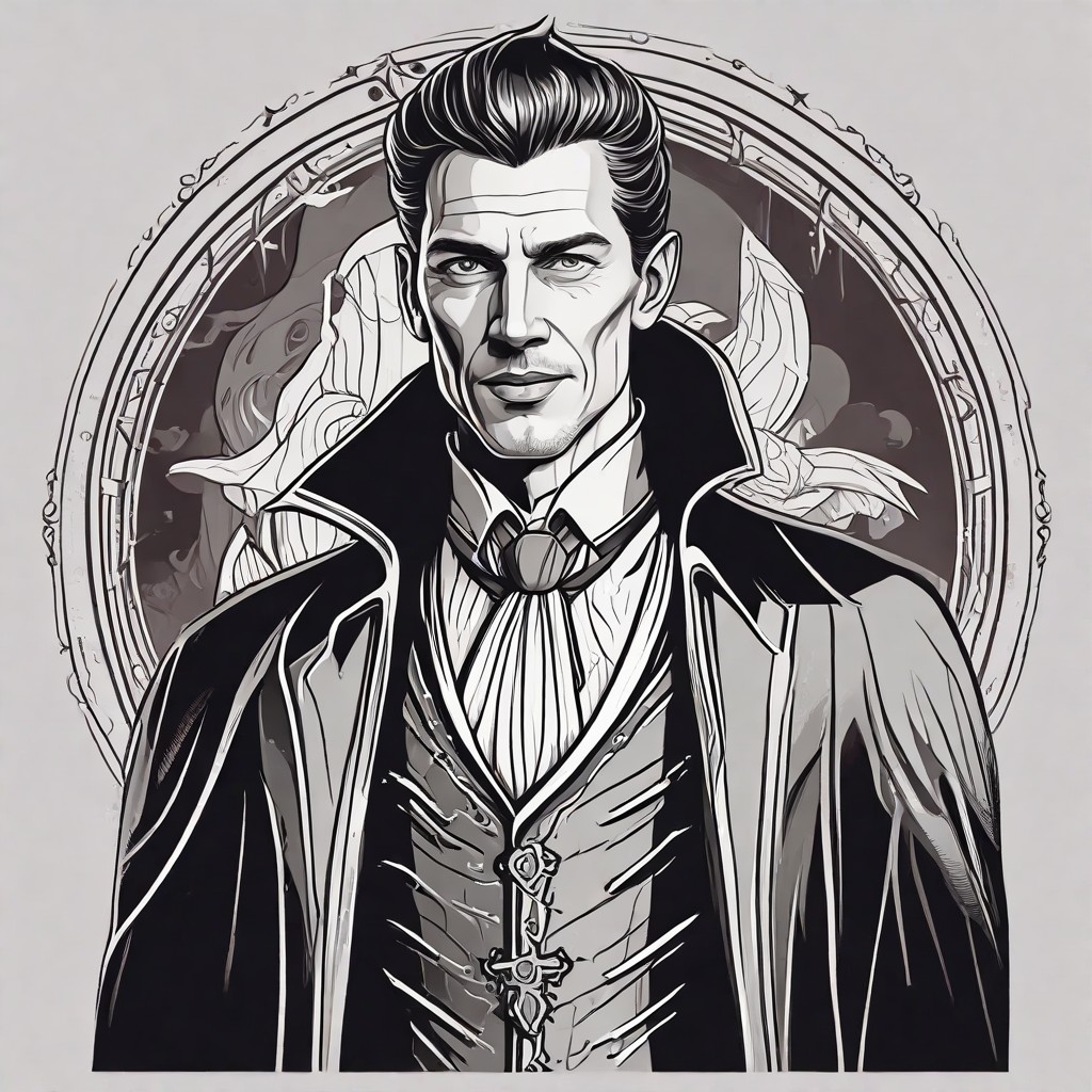 Scary Elegant Dracula Photo Style