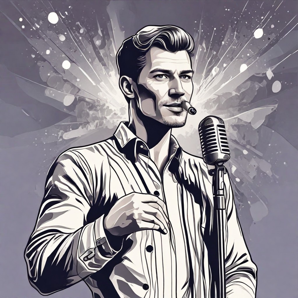 Singing on a Stage Photo Style