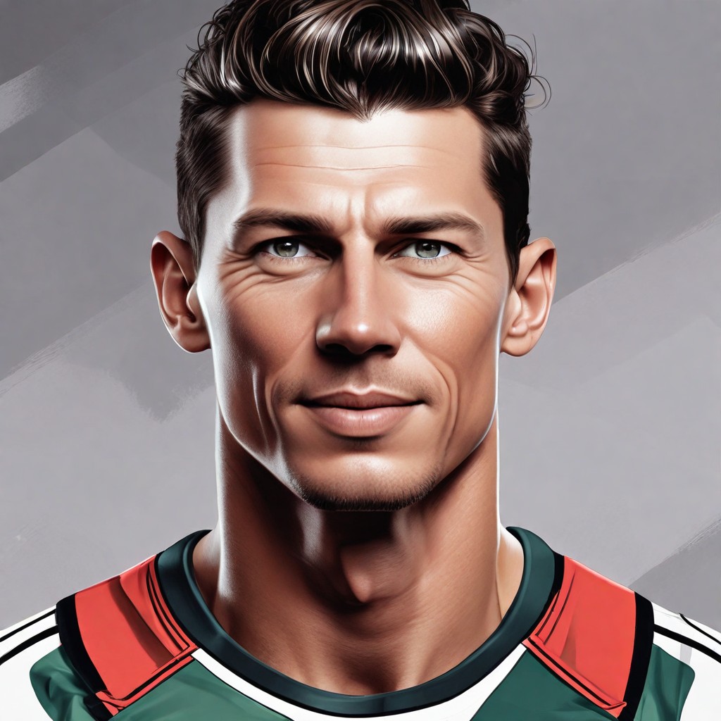 Standing with Ronaldo Photo Style