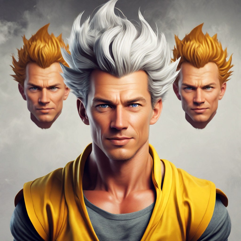 Super Saiyan Real Life Photo Style
