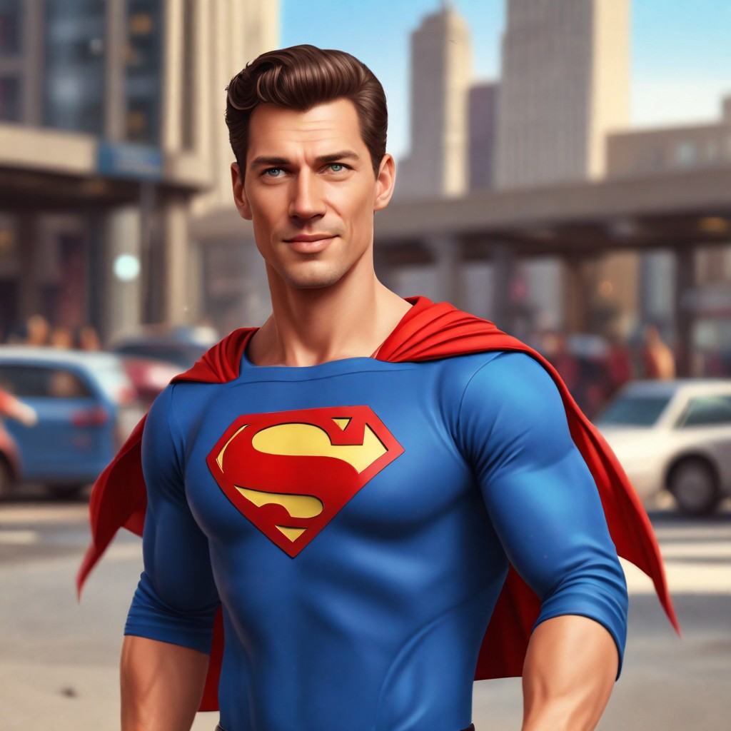Superman with Warm Smile Photo Style