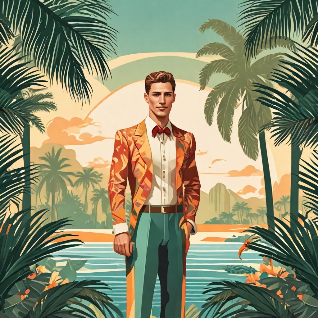 Tropical Art Deco Photo Style