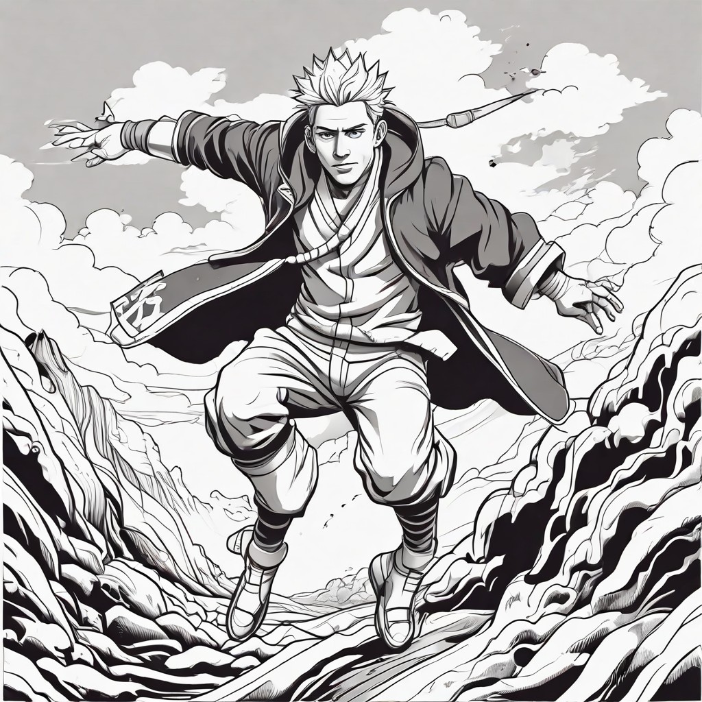 Usamakki Naruto Jumping Photo Style