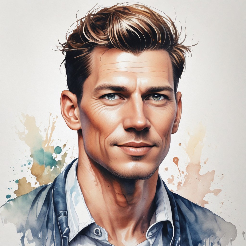 Watercolor to Stitches Photo Style