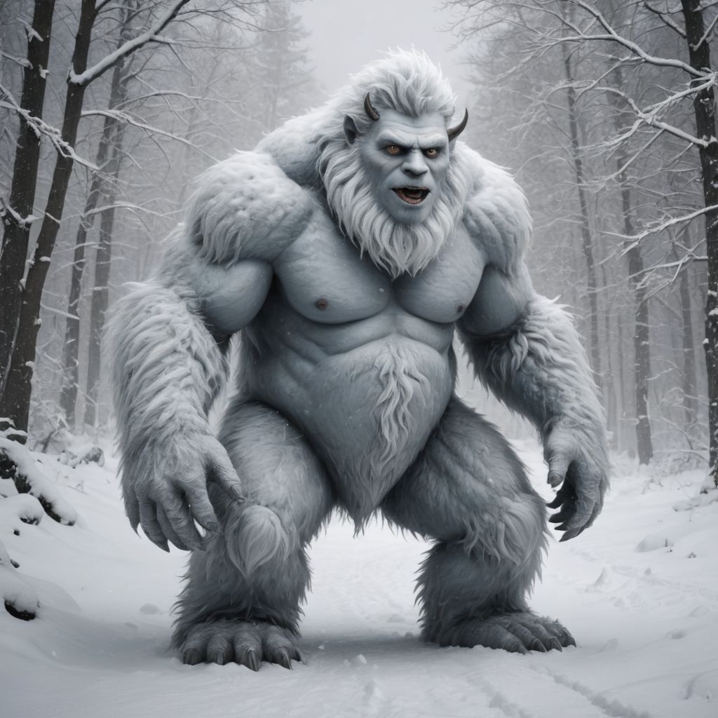 Abominable Snow Monster Photo Style