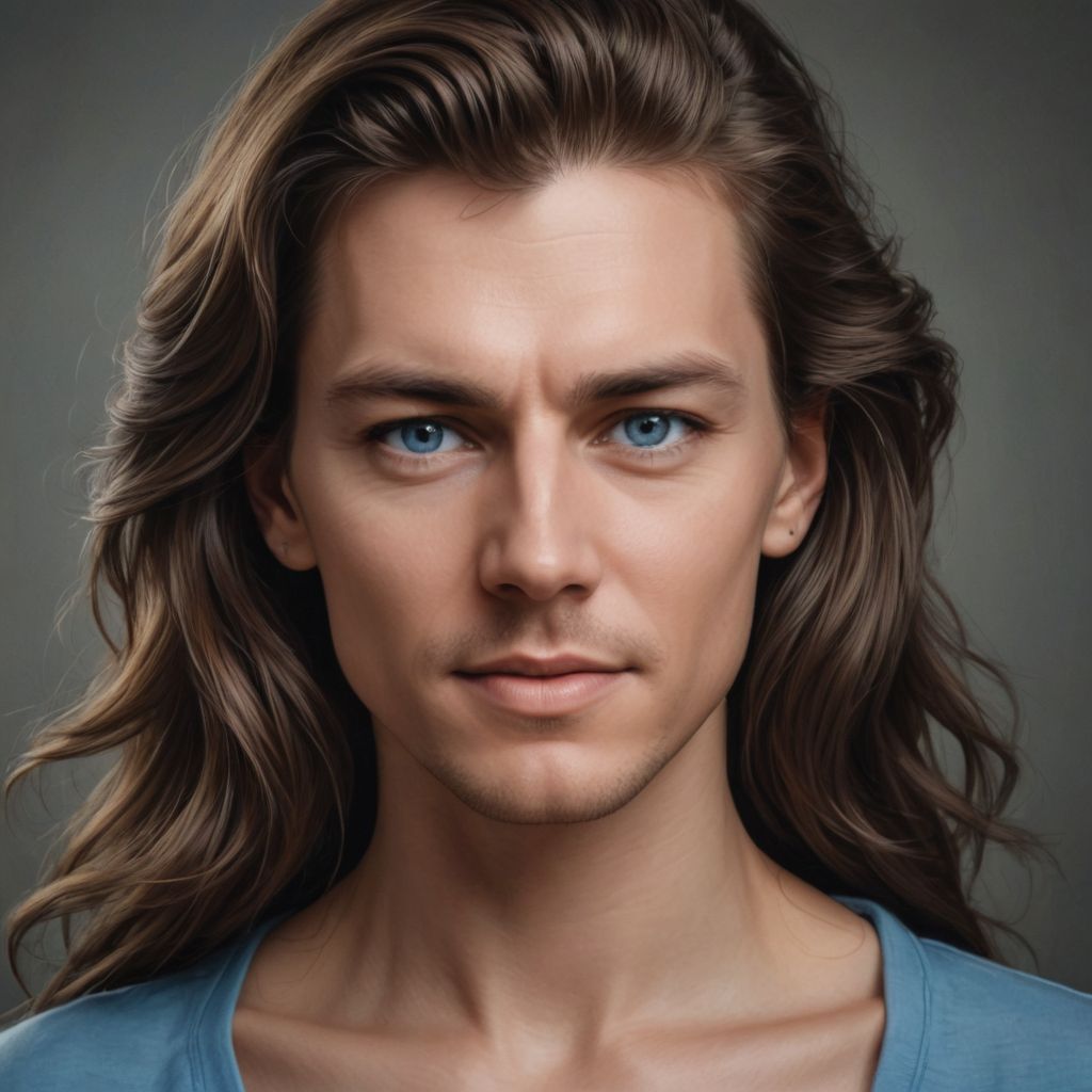 Blue-Eyed Woman Photo Style