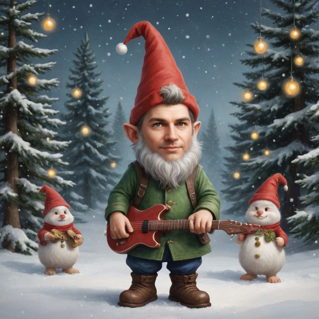 Christmas Gnome Band Photo Style