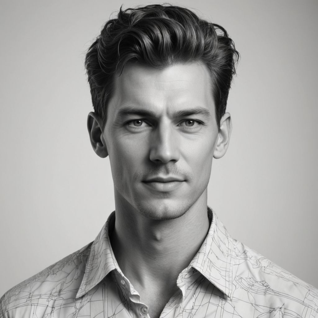 Creative Line Art Photo Style