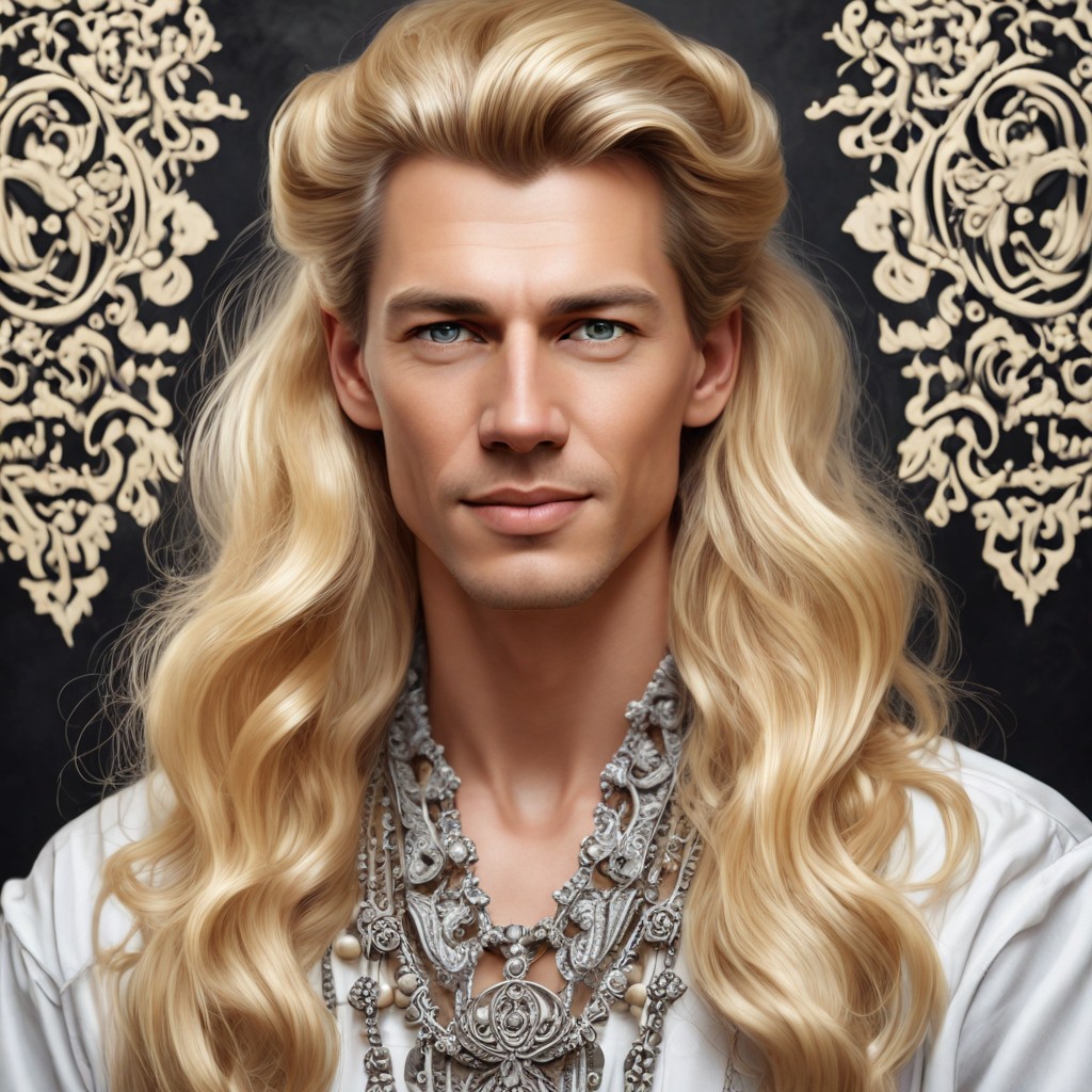 Girl with Long Blonde Hair and Makeup Photo Style