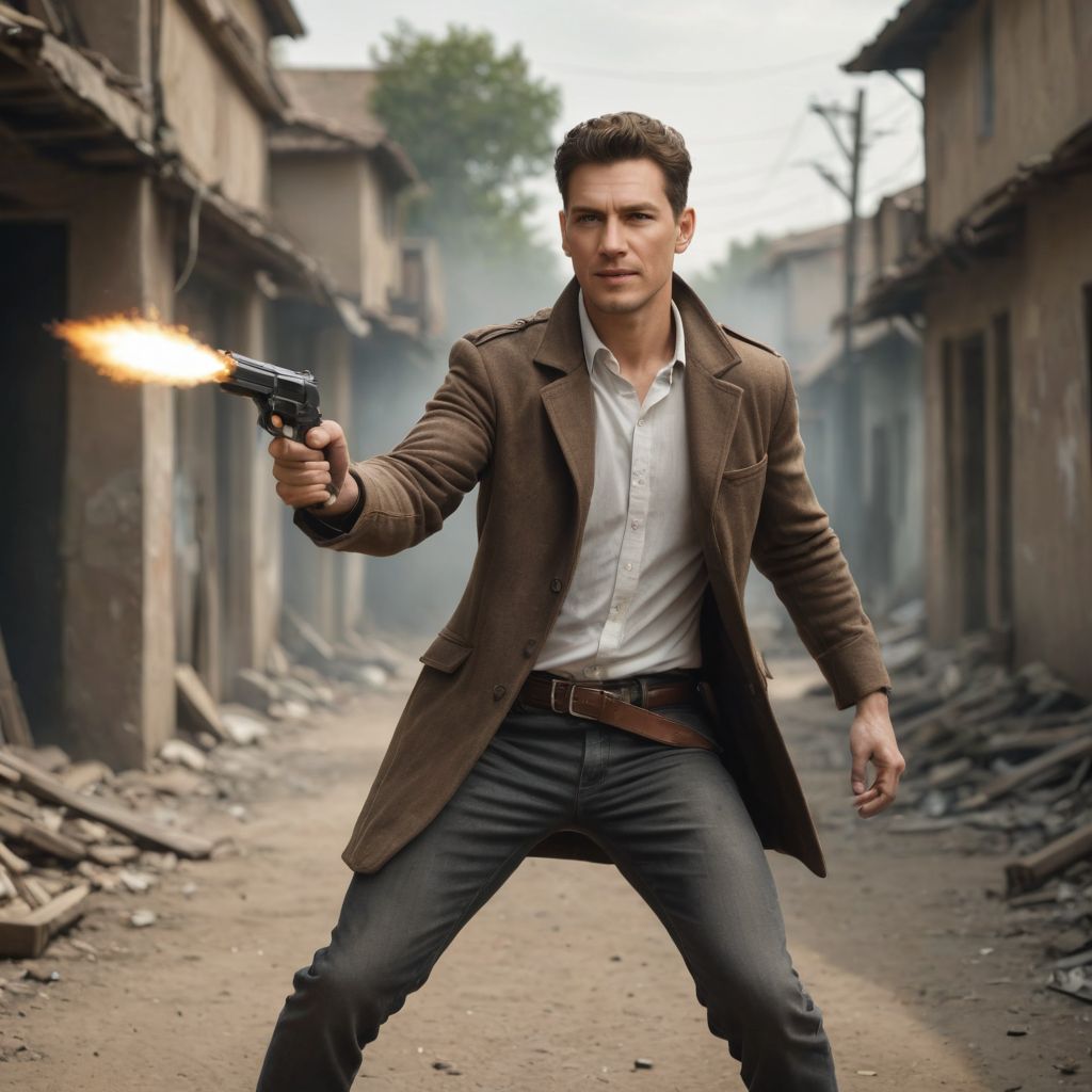 Gun Shooting Photo Style