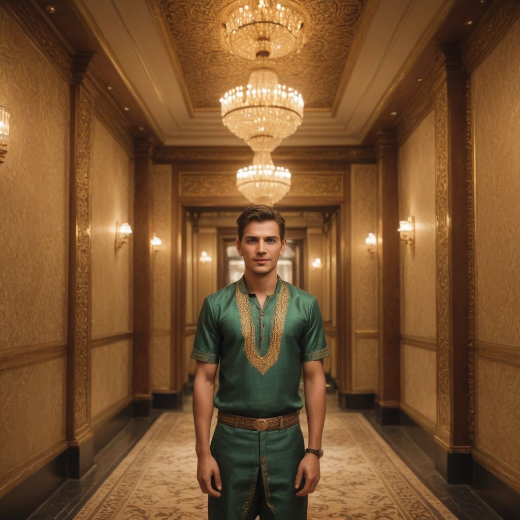 Indian Palace Elevator Lobby Boy Photo Style