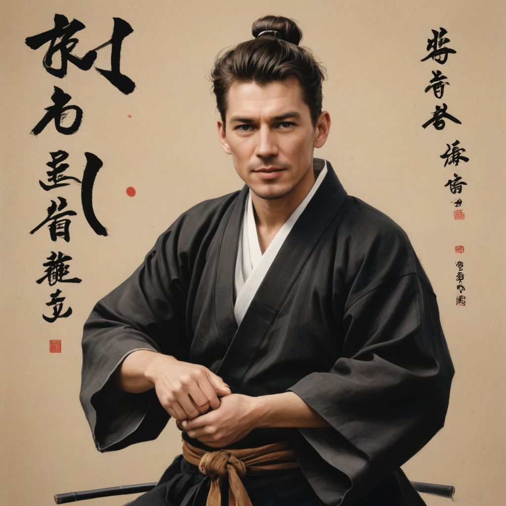 Japanese Calligraphy Photo Style