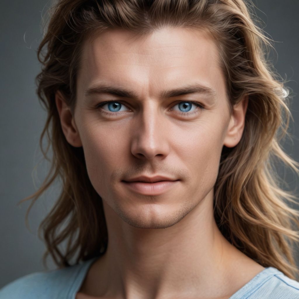 Light Blue-Eyed Woman Photo Style