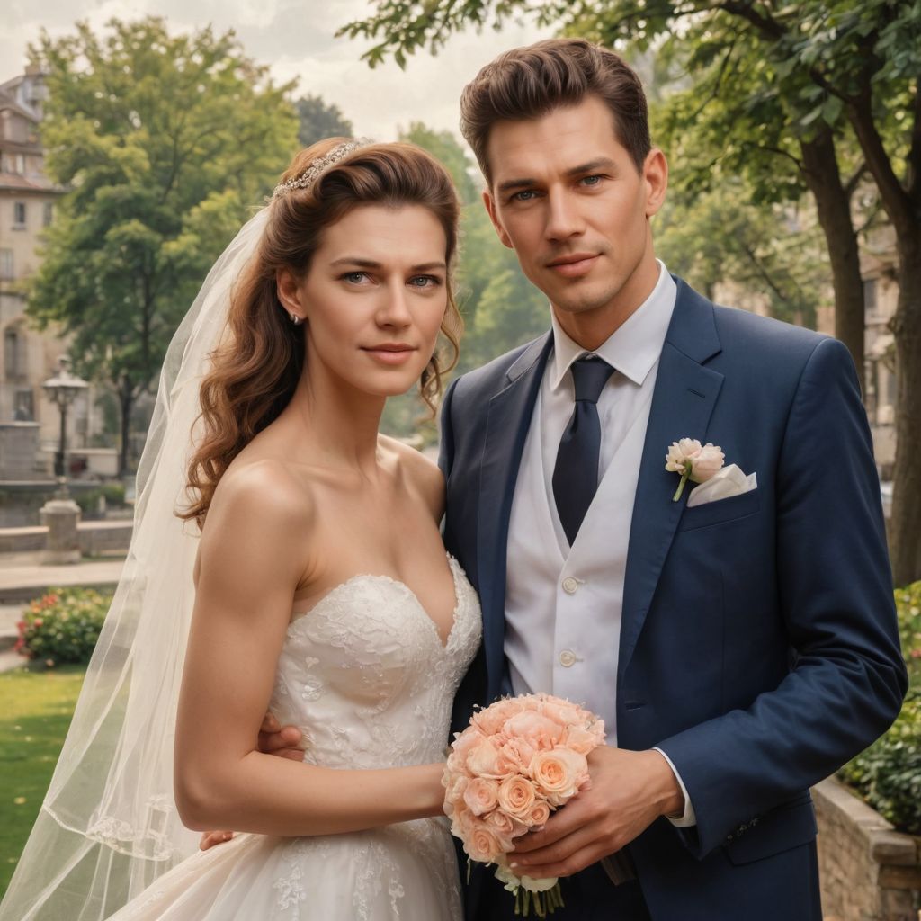 Married Couple in Love Photo Style