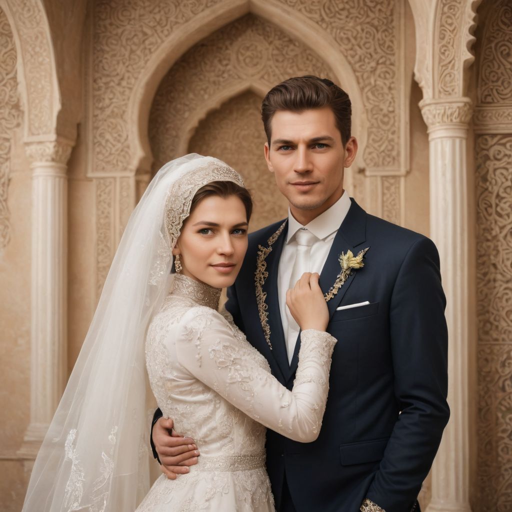 Muslim Wedding Couple Photo Style