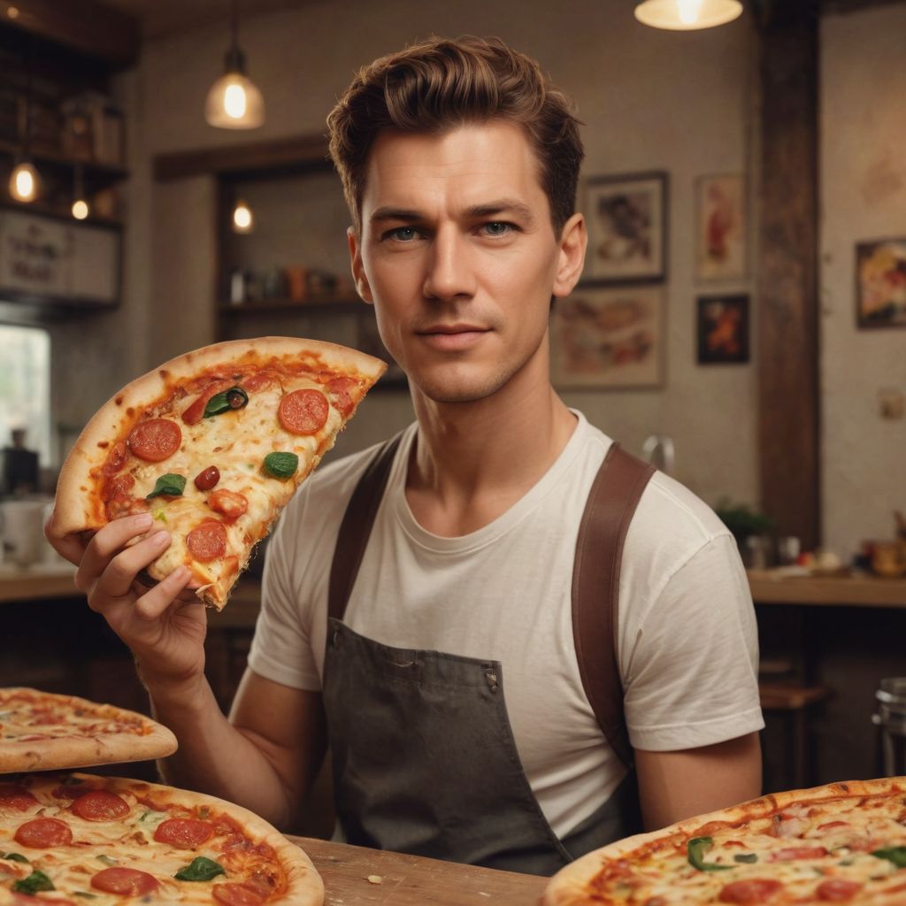 Pizza Girl Photo Style