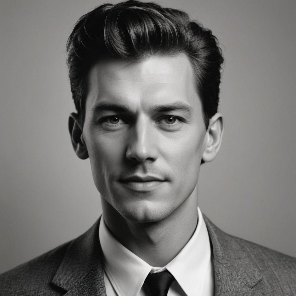 Pop Art Black and White Photo Style