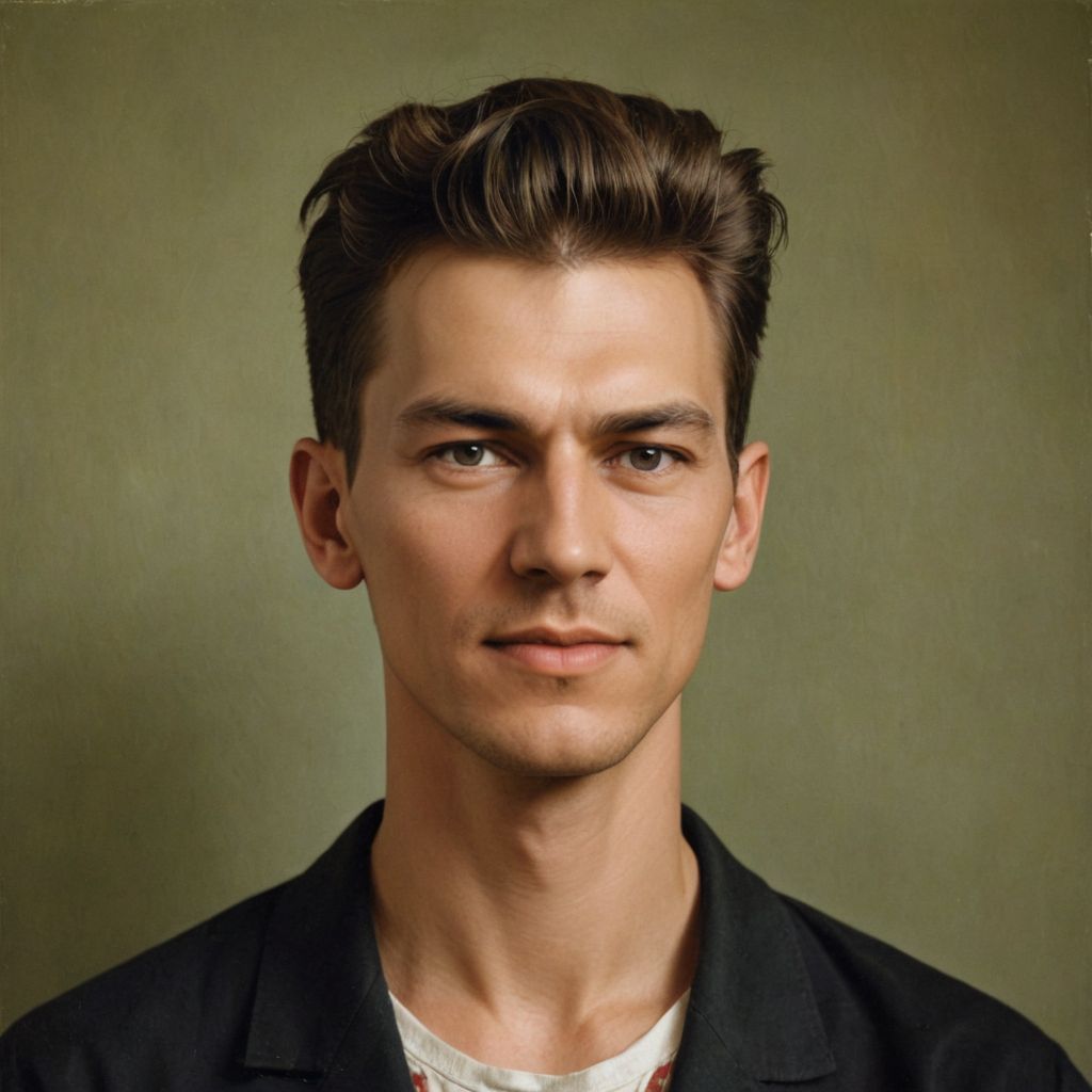 Self-Portrait with Cropped Hair by Frida Kahlo Photo Style