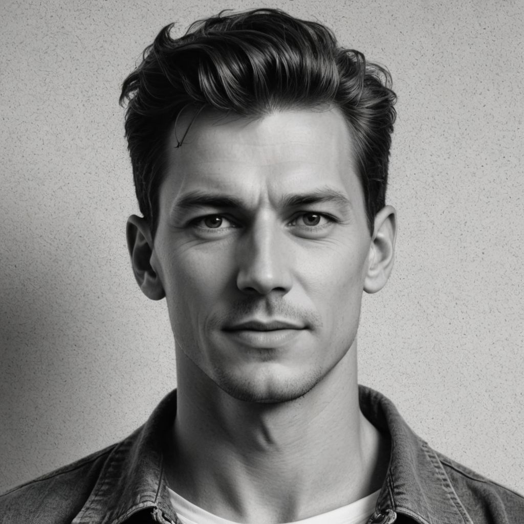 Stippling Black and White Photo Style