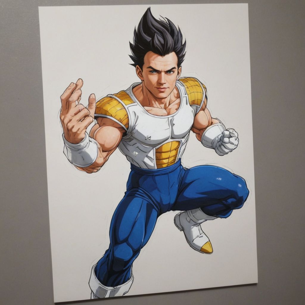 Vegeta de Dragon Ball Z Photo Style