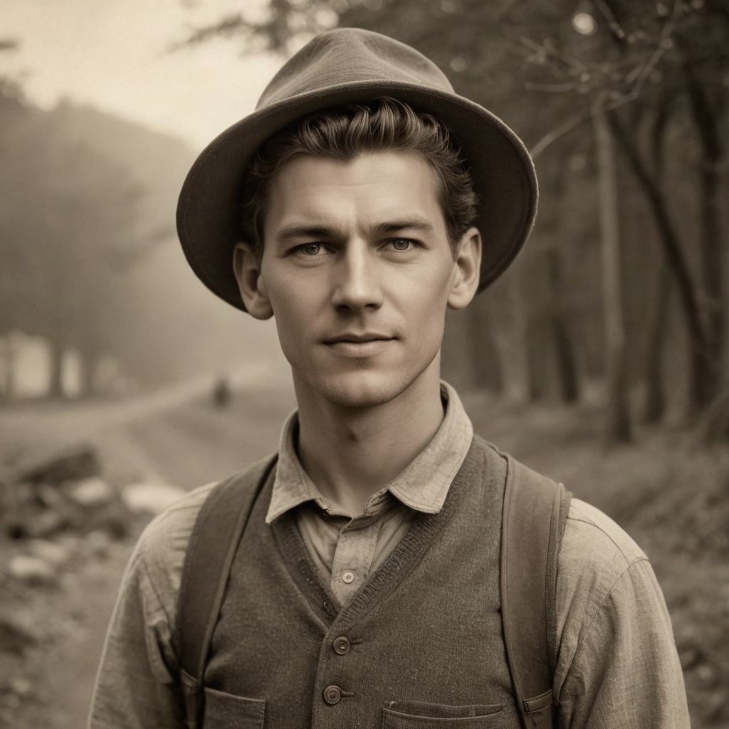 1925 Emigrant Boy Photo Style