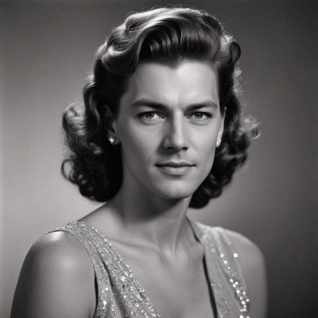 1950 Hollywood Actress Glamour Photo Style