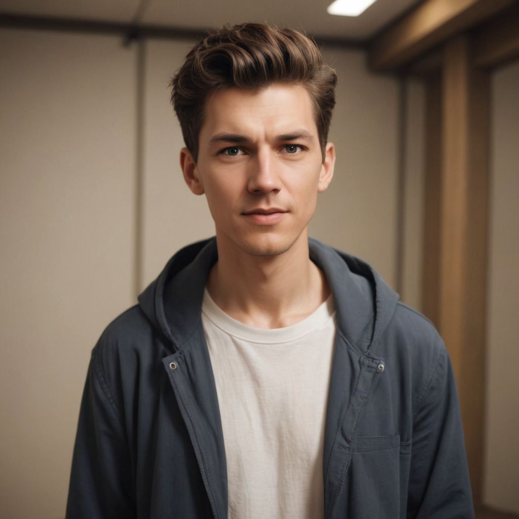 An Anime Boy Surprised Photo Style